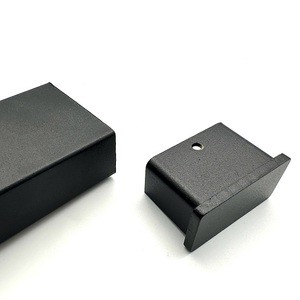 EKOO Modern Stainless Steel Cable Railing Hardware End Cap Bracket for 25*50mm Handrails for Villa Use
