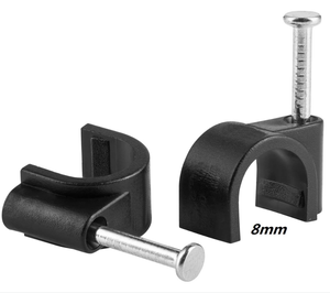 OEM Plastic Wire Clips 12mm Black Cable Clips