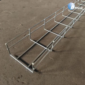 Cable Management Tray Wire Mesh Basket Cable Tray for Data Center Wiring Galvanized Steel Wire Mesh Cable Tray