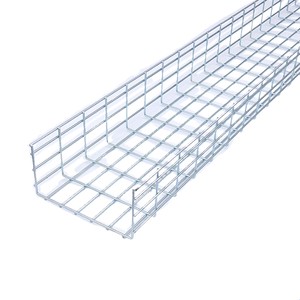 Under Desk Cable Trays Cable Organizer Wire Mesh Cable Tray Galvanized or Stainless Steel Acceptable