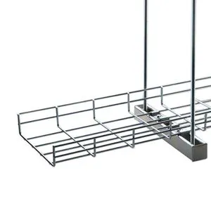 Durable Carbon Steel Zinc Plated Wire Mesh Cable Tray for Industrial Commercial Building Basement Infrastructure Use