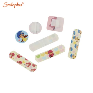 Eco Friendly Printed Color Pe Dressing Adhesive Medical First Aid Kid Wound Plaster For Children Minor Scrape