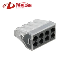 Cable Fast Connectors 24A Electrical Terminal Connector 8 Pin Push Connector China Supplier