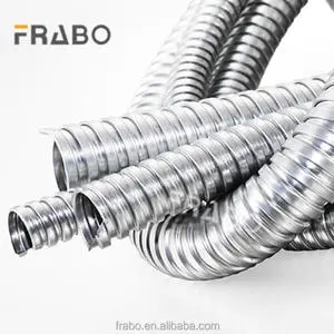 Custom Label square Locked 16 20 25mm Metal Flexible GI Hot Galvanized Steel Conduits Electrical Cable Conduit for Electric Wire