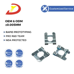 U-Shaped Metal Clip Spring Fixing Clips Metal Electrical Wire Holder Clips DK Retaining U-Type Card Washers IATF16949 Certified