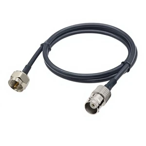 RG58 Coaxial Cable F Male to BNC Female Jack Adapter Crimp Connector RF Jumper Pigtail Wire Terminal Communication Cable