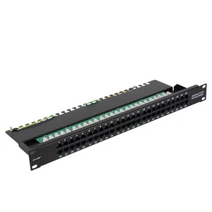 Telephone 50 Ports Cat3 1.5 mm cold rolled steel Voice Patch Panel