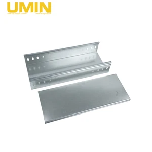 Factory Price Different Sizes Steel Galvanized Trough Type Cable Tray with Cover