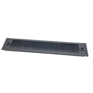 2U Cable Pass-Through Panel with toolless Brush Strip