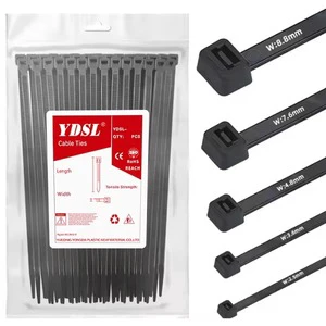 Small Black Self-locking Cable Tie Nylon Cable Tie Is Used to Tie Cable Tie