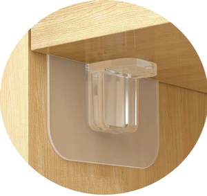 10 Pieces 80 Micron Super Thick Traceless Self Adhesive Furniture Wardrobe Cabinet Closet Accessories Shelf Bracket Support