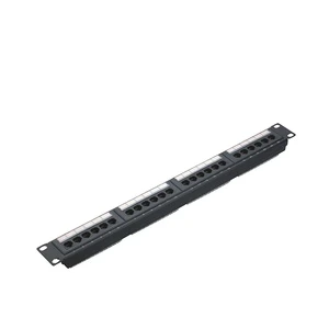 MT-4012 1U High Patch Panel for Cat6 Cat5e with 8 12 24 48 Ports