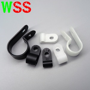 R Type Cable Clamp Adjustable Nylon Plastic R Shape Cable Clips Cable Holder Plastic Clamp