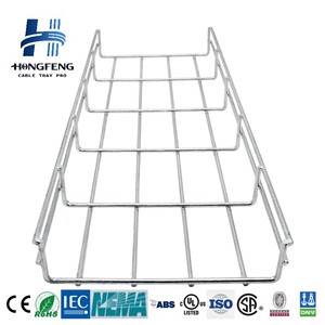 High Capacity 50mm 100mm 200mm 300mm Adjustable Ventilated Wire Mesh Cable Tray for Data Center