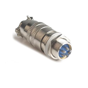 Industrial Aviation XS12 5-Pin Circular Cable Clamp Connector with IP67 Waterproof PVC Jacket Shielded 1000-Cycle Mating