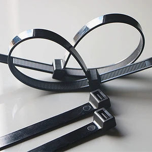 Nylon 66 Self-Locking Cable Ties, Flexible Plastic Fasteners for Wiring, Multiple Colors, Factory Supply