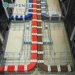 Lightweight Low Carbon Steel Galvanized Wire Mesh Cable Tray, Anti-Rust Anti-Moisture Anti-Corrosion, Super Load Bearing Fast