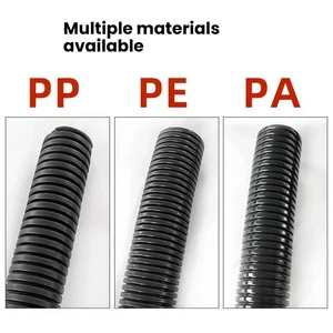 Manufacturer Customized Flexible Pp/Pe Flame Retardant Bellows 25mm Cable Wire Protection Spiral Bellows