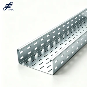 Galvanized Cable Ladder Trunking Cable Raceway Perforated Cable Tray For Shipbuilding Industry