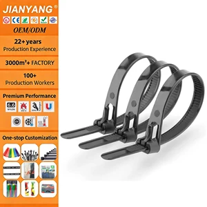 Automatic Reusable Fastening Cable Ties Zip Nylon 66 Plastic Releasable Zip Ties Kabelbinder Adjustable Tie Wraps