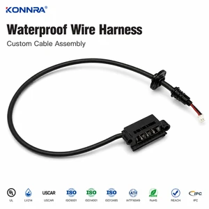 Custom Smart Home Waterproof Copper Core IP67 Wire Harness DC35135 Plug XHB-2Y Connector Power Cable Motorcycle Automobile