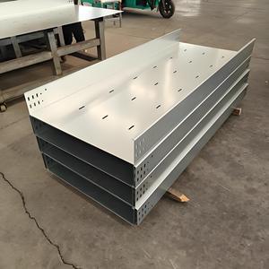 Electrical Wire Floor Cable Tray Desk Cable Trunking Galvanized Metal Cable Organizer Cable Tray