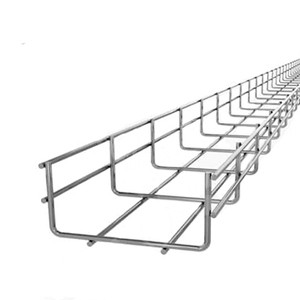 SS316 Anti Rust Stainless Steel Wire Mesh Cable Trunking Trays For Commercial Building Power Distribution System And Data Center