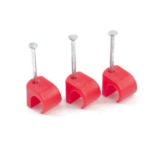 2.5mm Round PE Cable Clips Electric Wiring Accessories with Buckle PE Material Cable Clips