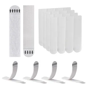 Wall Mount Hook and Loop Tape Self Adhesive Double Sided No Damage Mounting for Picture Frames and Decorations