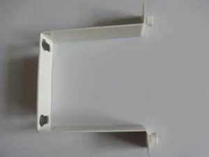 Custom White Powder-Coated Steel Mounting Bracket