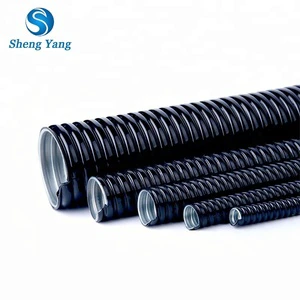 JAR Corrosion Resistant PVC Coated Metal Flexible Conduit High Flexibility Abrasion Resistant Hose for Cable Conduits Fittings
