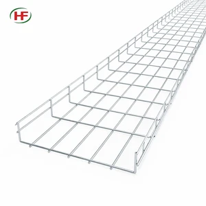 Galvanized Steel Wire Mesh Cable Trays for Industrial & Construction Use Customized Sizes Network Cable Management
