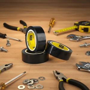 RENDER Black PVC Electrical Insulating Tape ROHS/ISO9001/ Certified 0.13mm*18mm*10yds Self Adhesive Cold-Resistant -16C