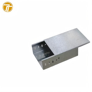 400*100 Carbon Steel Electro-galvanized Solid Bottom Cable Tray High Quality Factory Customized 1.5mm Body Thickness