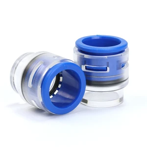 ANMASPC Brand Blue HDPE Microduct Straight Coupling Microduct End Caps Connector for FTTH and Fiber Optical Cable