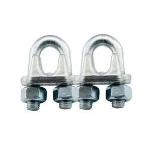 Wire Rope Clips Drop Forged Steel Zinc Finish 14mm Adjustable Cable Clamp
