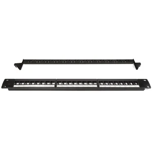 Superior Quality 19inch 1U Unshielded RJ45 Network Patch Panel with 24 Ports and Cable Management 24 Port Blank 1U Panel