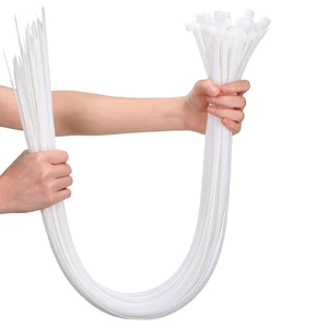 FSCAT Self-Locking Nylon 66 UV Resistant Zip Ties Nylon Cable Ties 3.6x300mm for Electrical Industrial Cable Management