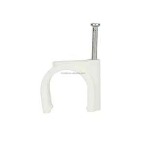 Cable Clip Manufacturer Quality Assurance PE High Quality Flat Cable Clips Cable Nail Clips Size 7mm Black White