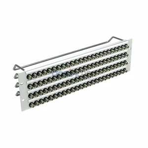 Factory Supply 96 Ports BNC Female Jack Patch Panel 2ru Female Patch Panel for Cat6 Cat7 Video