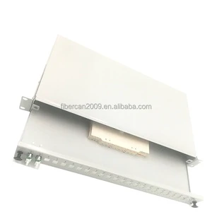 ODF 48 Port / 48 Cores LC Fiber Patch Panel with Replaceable Adapter Panel
