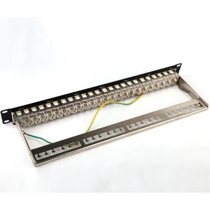 Manage bar STP RJ45 24 Port 1u 19inch Cat6/Cat5e/CAT6A Blank Patch Panel