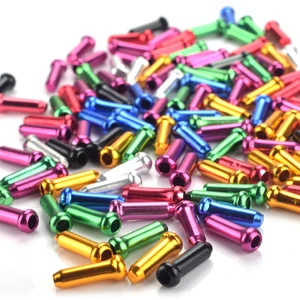10pcs Aluminum Alloy Bicycle Brake Shifter Inner Cable Tips Wire End Cap Cable Bike Line Core Cap Cover Gear Cable Wire