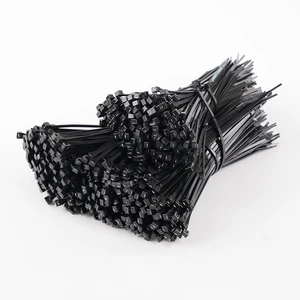 200 Pack Cable Ties Black,Electrical Industry Heavy Duty Nylon Cable Ties for Cable Management, Home, Garden, Office and DIY