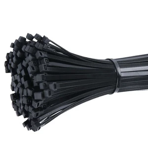 Wholesale Hongxiang HXZD-8.8*600 Self-Locking Black Nylon Cable Tie CE Certified 18lbs/8Kg Tensile Strength 100pcs/bag