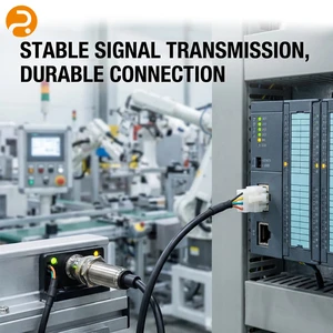 Custom M12 Male 2.54mm Pitch JST Connector Cable Assembly IP67 Waterproof Industrial Sensor Automation Equipment Aluminum