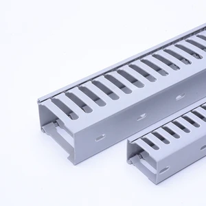 FSCAT Industrial Slotted PVC Cable Trunking Cover 100x50 50x50 Fire Retardant Halogen Free Easy-installation