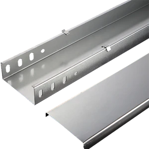 Gi Metal Slotted Type Channel Cable Tray with Cover