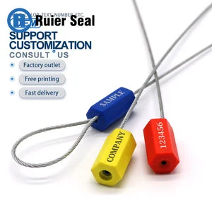 REC001 Cable Security Seal Hexagonal Cable Seal For Trucks Container ISO Certified Custom Security Seal Manufacturer