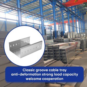 Eco Friendly Groove Cable Tray Recyclable Lead Free Material For Green Building Commercial Complex Project Made in China